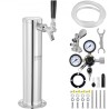 Single Tap Kegerator Tower Kit Kegerator Beer Tower & A-System Keg Coupler