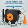Retractable Extension Cord Reel, 29.53 ft / 9 m, 1000W Heavy Duty Retractable Power Cord with 3.28 ft / 1 m Lead-in Cord Overhea