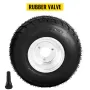 Go Kart Wheels Rain Tires Set med 4 Rim & Dæk Holdbart