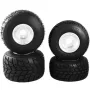 Go Kart Wheels Rain Tires Set med 4 Rim & Dæk Holdbart