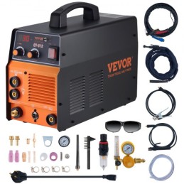 3 in 1 Plasma Cutter Welder Machine, CT-312 TIG/MMA Plasma Cutter Combo Machine, 30A Plasma Cutter, 120Amp TIG Welder and