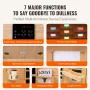 Far Infrared Wooden Sauna, Room Home Sauna Spa for 3 to 4 Person, Low EMF Far Infrared Hemlock Wood Sauna with Tempered Glass Do