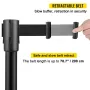 Crowd Control Stanchion Stanchion sæt 8 stykker med 6,6 ft/2 m