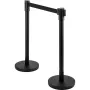 Crowd Control Stanchion Stanchion sæt 8 stykker med 6,6 ft/2 m