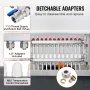 12-Branch Radiant Heat Manifold, 1/2" PEX Tubing Manifold, Stainless Steel PEX Manifold for Hydronic Radiant Floor Heating, Radi