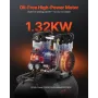 Air Compressor, 10 Gallon Steel Tank, 2HP 5.3 CFM@90 PSI Oil Free Air Compressor & Max. 125PSI Pressure, 78dB Ultra Quiet Portab