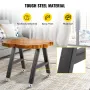 Metalbord ben spisebord ben 16 "x17.7" a-formede skrivebordsben