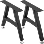 Metalbord ben spisebord ben 16 "x17.7" a-formede skrivebordsben