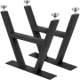 Metalbord ben spisebord ben 16 "x17.7" a-formede skrivebordsben