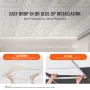 Ceiling Tiles, 12-Pack 24 x 24 in, Drop Ceiling Tiles Premium PVC Sheet, Easy Installation/ Cutting Plastic Glue-up Ceiling Tile