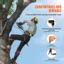 Tree Climbing Spikes Set, 1 Pair Alloy Steel Climbing Spurs with Safety Rope and Safety Harness, 350lbs Load Capacity Tree Climb