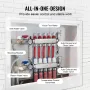 5-Branch Radiant Heat Manifold, 1/2" PEX Tubing Manifold, Stainless Steel PEX Manifold for Hydronic Radiant Floor Heating, Radia