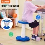 Kids Wobble Chair, Active Chair with Sponge Cushion, Wobble Stool Improves Focus, Posture and Calm Children, Ideal for Schools a