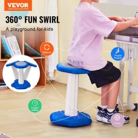 Kids Wobble Chair Active Chair with Sponge Cushion for Age 7-14 Blue
