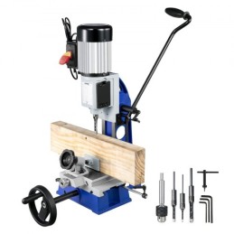 Woodworking Mortise Machine, 1/2 HP 1400RPM Powermatic Mortiser, With Movable Work Bench Benchtop Mortising Machine, For Making