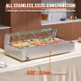 Kommerciel elektrisk mad varmere bordplade buffet 9*5qt med