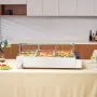 9-Pan Commercial Food Warmer, 9 x 5QT Electric Steam Table with Glass Cover, 1500W Countertop Stainless Steel Buffet Bain Marie 