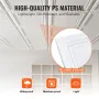 Ceiling Tiles, 48-Pack 20 x 20 in, Drop Ceiling Tiles Premium Polystyrene Sheet, Easy Installation/ Cutting Plastic Glue-up Ceil
