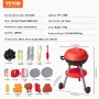 28 PCS Kids BBQ Grill Playset Cooking Grill Toy Set Foregiver