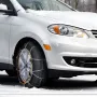 2PCS Snow Tire Chains, Manganese Alloy Steel Emergency Traction Tire Chains, Cable Tire Chains for Cars, Pickups, SUVs, and Truc