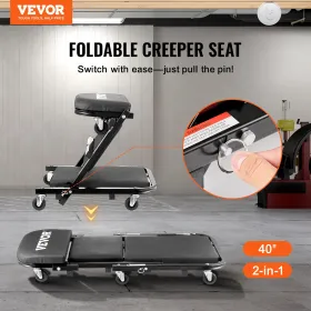 40 i sammenfoldelig Z garage creeper mekaniker creeper afføring 450 lbs kapacitet