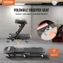 101.6 cm Foldable Z Garage Creeper Mechanic Creeper Stool 204.1 kg Capacity