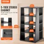5 Tiers AV Media Stand Højde-justerbar træ Audio-Video Media