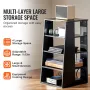 5 Tiers AV Media Stand Højde-justerbar træ Audio-Video Media