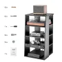 5 Tiers AV Media Stand Højde-justerbar træ Audio-Video Media