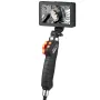 Articulating Borescope Camera with Light, Two-Way Articulated Endoscope Inspection Camera with 6.4mm Tiny Lens, 5" IPS 1080P HD 