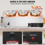 Kommerciel suppe varmere suppe station med 3*7,4qt pot suppe