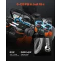 Air Compressor, 2 Gallon Steel Tank, 1HP 2.5 CFM 8bar Oil Free Air Compressor & Max. 120PSI Pressure, 81dB Ultra Quiet Portable 