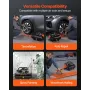 Air Compressor, 2 Gallon Steel Tank, 1HP 2.5 CFM 8bar Oil Free Air Compressor & Max. 120PSI Pressure, 81dB Ultra Quiet Portable 