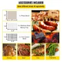 Outdoor Pizza Oven, 30.5 cm Wood Fire Oven, 2-Layer Pizza Oven Wood Fired, Wood Burning Outdoor Pizza Oven w/ 2 Removable Wheels