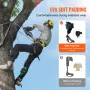 Tree Climbing Spikes, 1 Pair Alloy Steel Climbing Spurs, 350lbs Load Capacity Tree Climbing Gear with Straps and Spike Protector