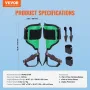 Tree Climbing Spikes, 1 Pair Alloy Steel Climbing Spurs, 350lbs Load Capacity Tree Climbing Gear with Straps and Spike Protector