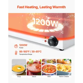 Commercial Electric Food Warmer 2-Pan Countertop Buffet 17L Bain Marie