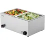 COMMERCIAL ELEKTRISK FOOD VARMER 2-PAN BOLDTOP BUFFET 17L BAIN