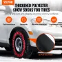 Thickened Snow Socks for Tires, Polyester Fiber Tire Socks with Elastic Straps, Snow Traction Tire Cover for Car, SUV, Pickup an