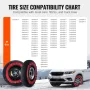 Thickened Snow Socks for Tires, Polyester Fiber Tire Socks with Elastic Straps, Snow Traction Tire Cover for Car, SUV, Pickup an