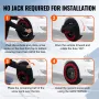 Thickened Snow Socks for Tires, Polyester Fiber Tire Socks with Elastic Straps, Snow Traction Tire Cover for Car, SUV, Pickup an