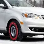 Thickened Snow Socks for Tires, Polyester Fiber Tire Socks with Elastic Straps, Snow Traction Tire Cover for Car, SUV, Pickup an