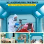 Portable Inflatable Paint Booth, 609.6 x 304.8 x 249.9 cm Inflatable Spray Booth, Car Paint Tent w/ Air Filter System & 2 Blower