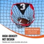 7 x 7 ft Football Trainer Throwing Net, Training Throwing Target Practice Net with 5 Target Pockets, Knotless Net Includes Bow