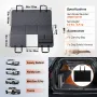 Back Seat Extender for Dogs,Dog Hammock for Car Back seat,Waterproof Hard Bottom Dog Car Seat Cover for Back Seat 54"x24",Suppor