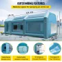 Portable Inflatable Paint Booth, 609.6 x 304.8 x 249.9 cm Inflatable Spray Booth, Car Paint Tent w/ Air Filter System & 2 Blower
