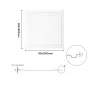 Loftsfliser 96-pack 20 x 20 i polystyren let installation lim-up