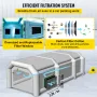 Portable Inflatable Paint Booth, 609.6 x 304.8 x 249.9 cm Inflatable Spray Booth, Car Paint Tent w/ Air Filter System & 2 Blower