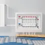 8-Branch Radiant Heat Manifold, 1/2" PEX Tubing Manifold, Stainless Steel PEX Manifold for Hydronic Radiant Floor Heating, Radia