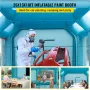 Portable Inflatable Paint Booth, 792.48 x 457.2 x 304.8 cm Inflatable Spray Booth, Car Paint Tent w/ Air Filter System & 2 Blowe